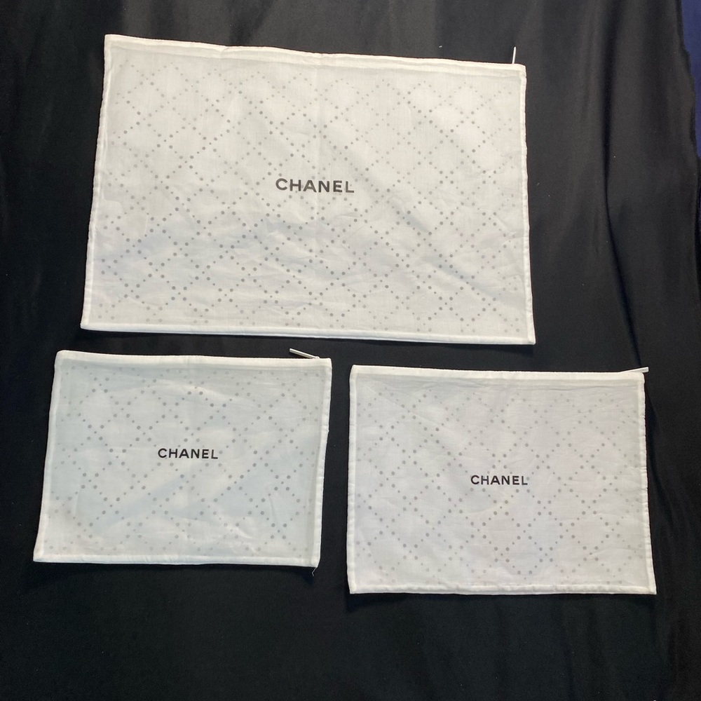 Chanel dust bag bundle of 3